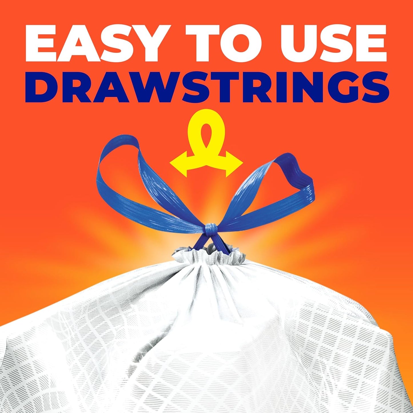 Hefty Ultra Strong 20 Gallon Trash Bags, Clean Burst Scent, 6-in-1 Leak Protection Drawstring Bags for Uninterrupted Focus Routines