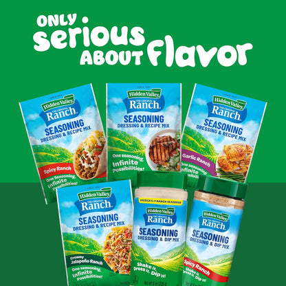 Hidden Valley Original Ranch Seasoning Mix - Pre-Portioned Herb Blend That Replaces Measuring Multiple Spices, 8 oz