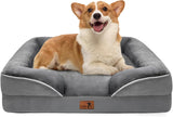 Ksiia Egg-Crate Orthopedic Pet Bed – Sleep-Ritual Comfort for Anxious Medium Dogs, Machine-Washable Bolster Couch