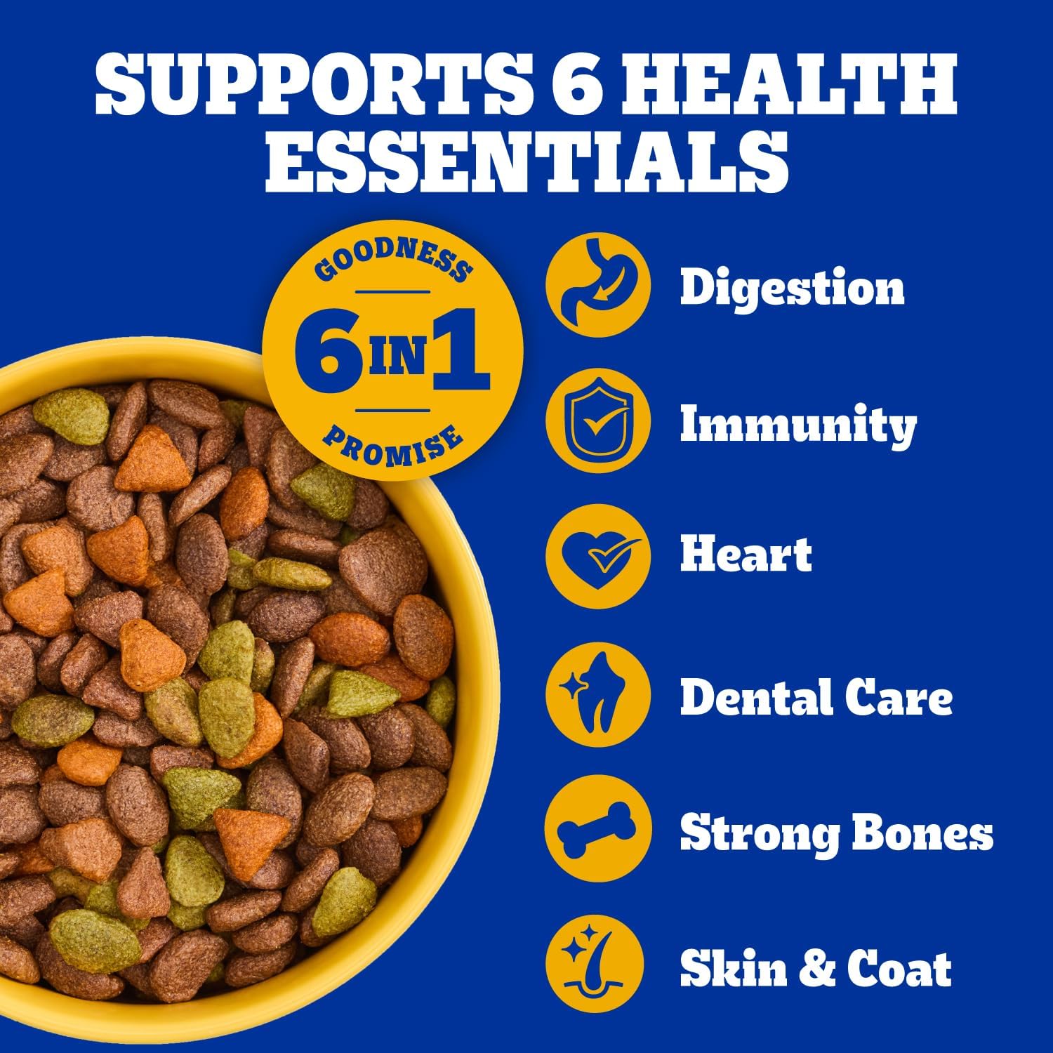 high-quality protein from meat and bone meal plus soybean meal to support lean muscle