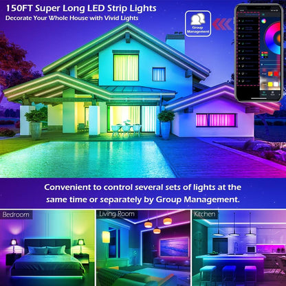 HiLighting 200FT 12V Low Voltage LED Light Strips – Smoke Free and Fire Risk Free Ambient Lighting for Staircase and Nursery