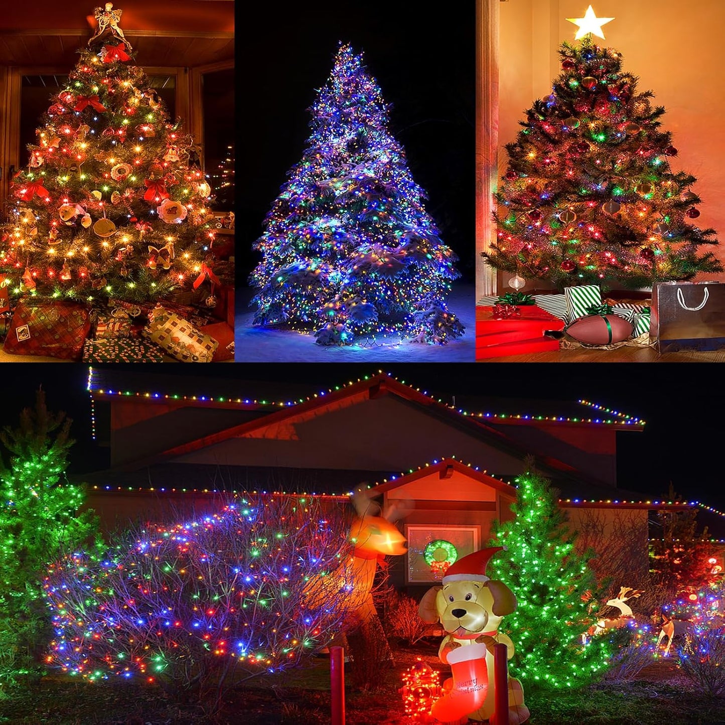HolidayAura Festive String Lights – Birthday Gift for Mom and Women Who Love Holiday Decor, 8 Modes with Daily Auto Timer