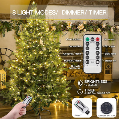 infrared remote with 8 lighting modes and 10 dimmable brightness levels