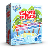 Wyler's Light Island Punch Singles to Go – Easy Lunchbox Water Flavoring for Picky Kids and Toddlers, Vitamin C Single-Serve Packets, 40