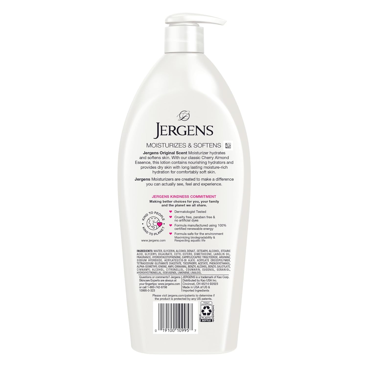 Jergens Lightweight Body Moisturizer – Minimal Formula, Maximum Hydration for Dry Skin