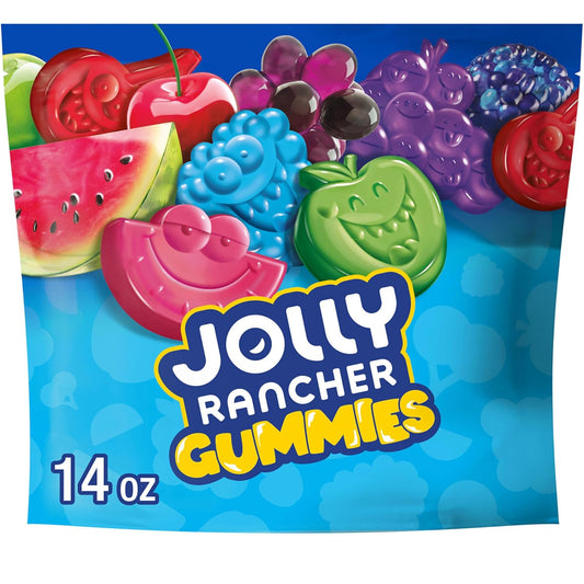 JOLLY RANCHER Gummies Assorted Fruit Flavored Candy Bag – Crowd-Pleasing Hostess Gift for Housewarmings, Baby Showers, and Office Secret Santa