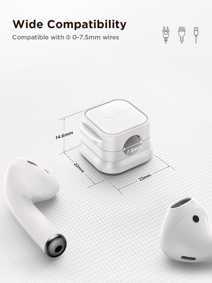 JOYROOM Adhesive Cord Holder for Secure Cable Routing, Magnetic Lock Prevents Loose Wires