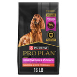Purina Pro Plan Sensitive Stomach Formula – Safe Choice for Multi-Dog Homes Needing One Trusted Recipe, Salmon & Rice 16 lb Bag