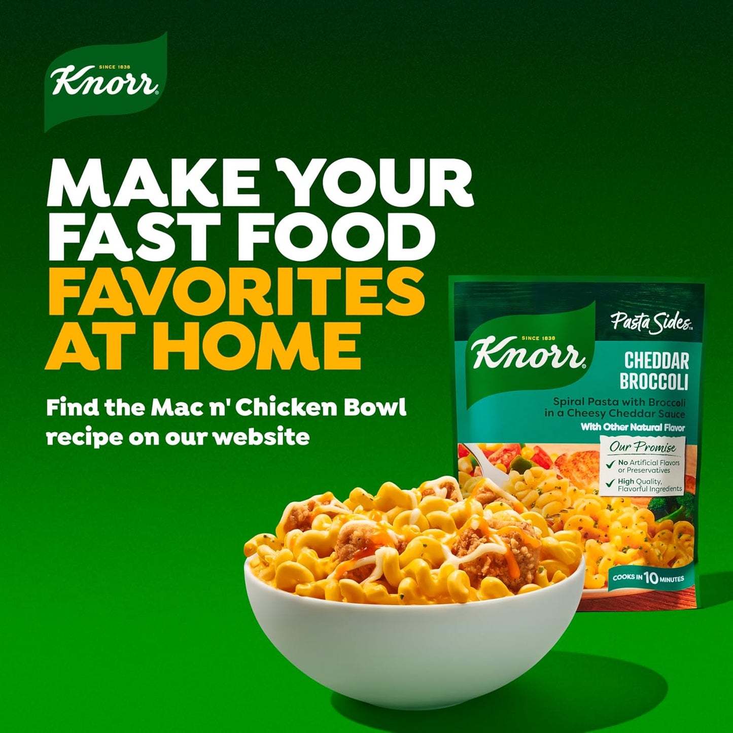 Knorr Pasta Sides Cheddar Broccoli Fusilli – Streamlined Weeknight Side for Intentional Kitchens and Small Spaces