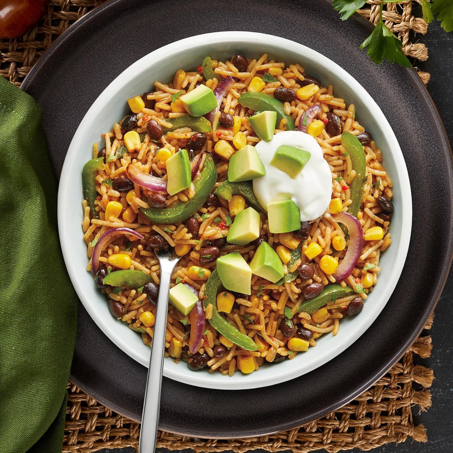 Knorr Rice Sides Taco Rice Real-Cheese Taco Base for Wholesome One-Bowl Dinners, 5.4 oz