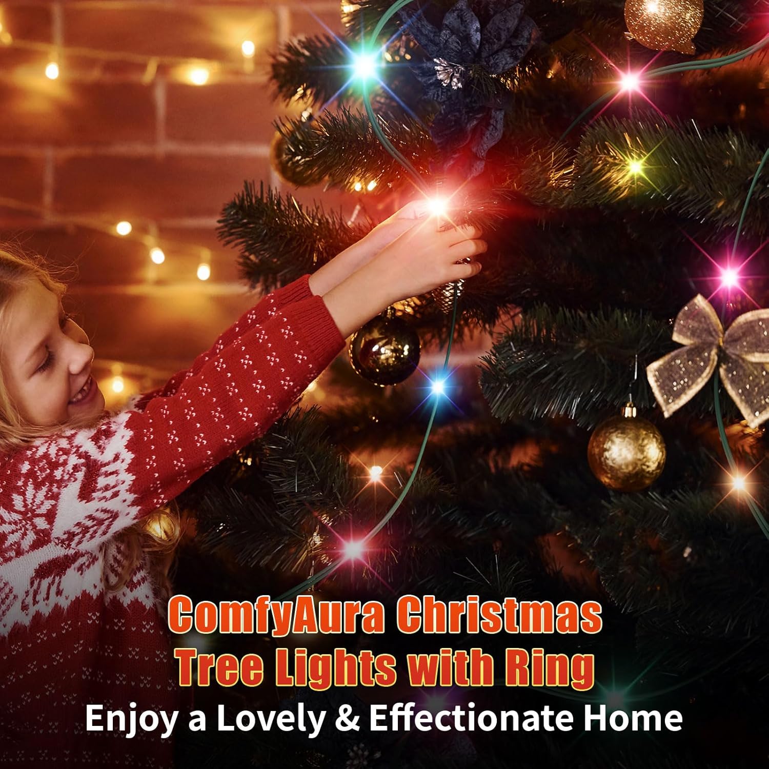 Kringle Bros Simple LED Tree Lights – Less-Is-More Holiday Aesthetic with Single-Ring Top-Down Install