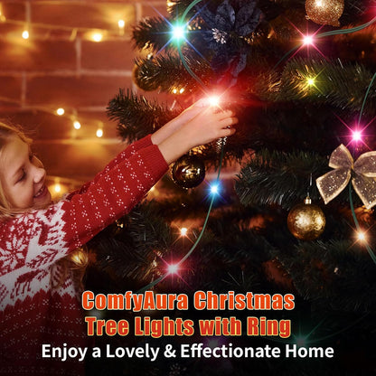 Kringle Bros Simple LED Tree Lights – Less-Is-More Holiday Aesthetic with Single-Ring Top-Down Install