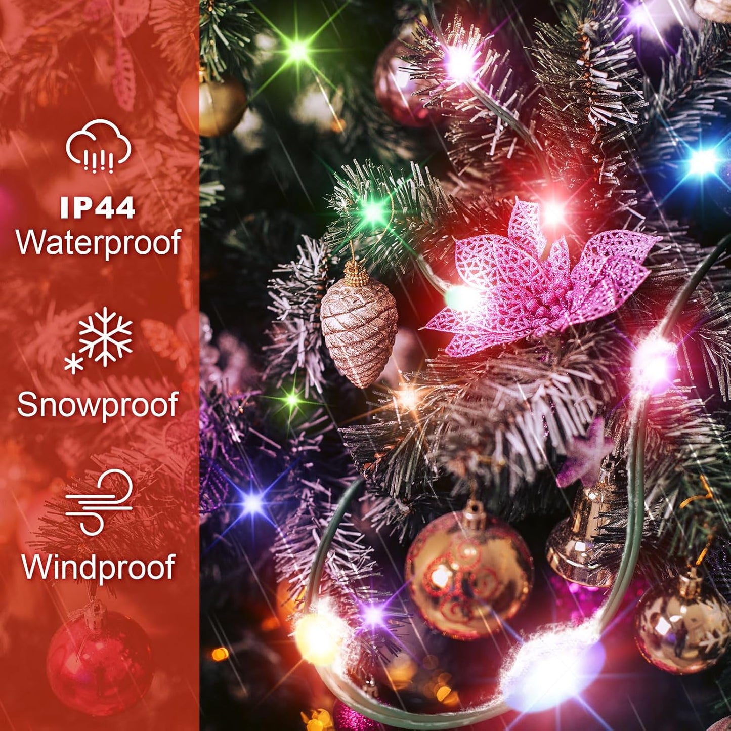 Kringle Bros Simple LED Tree Lights – Less-Is-More Holiday Aesthetic with Single-Ring Top-Down Install