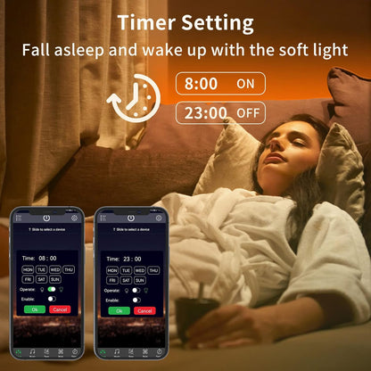 KSIPZE 100ft LED Strip Lights Valentine's Day Gift for Couples, Romantic RGB Mood Lighting with Music Sync for Bedroom