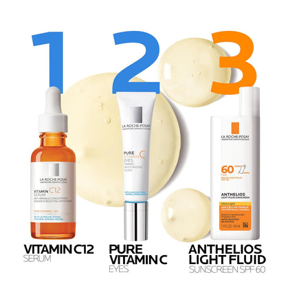 La Roche-Posay 12% Vitamin C Serum – Minimal-Ingredient Brightening Treatment for Intentional Routines