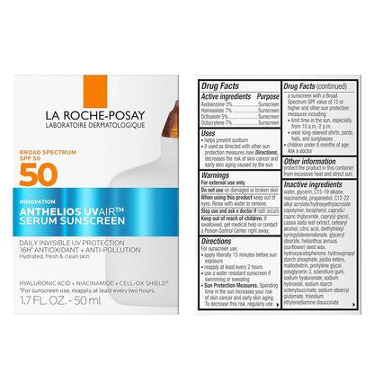 La Roche-Posay Anthelios UVAir – All-Day Sun Defense with Anti-Pollution Barrier for Outdoor Adventures