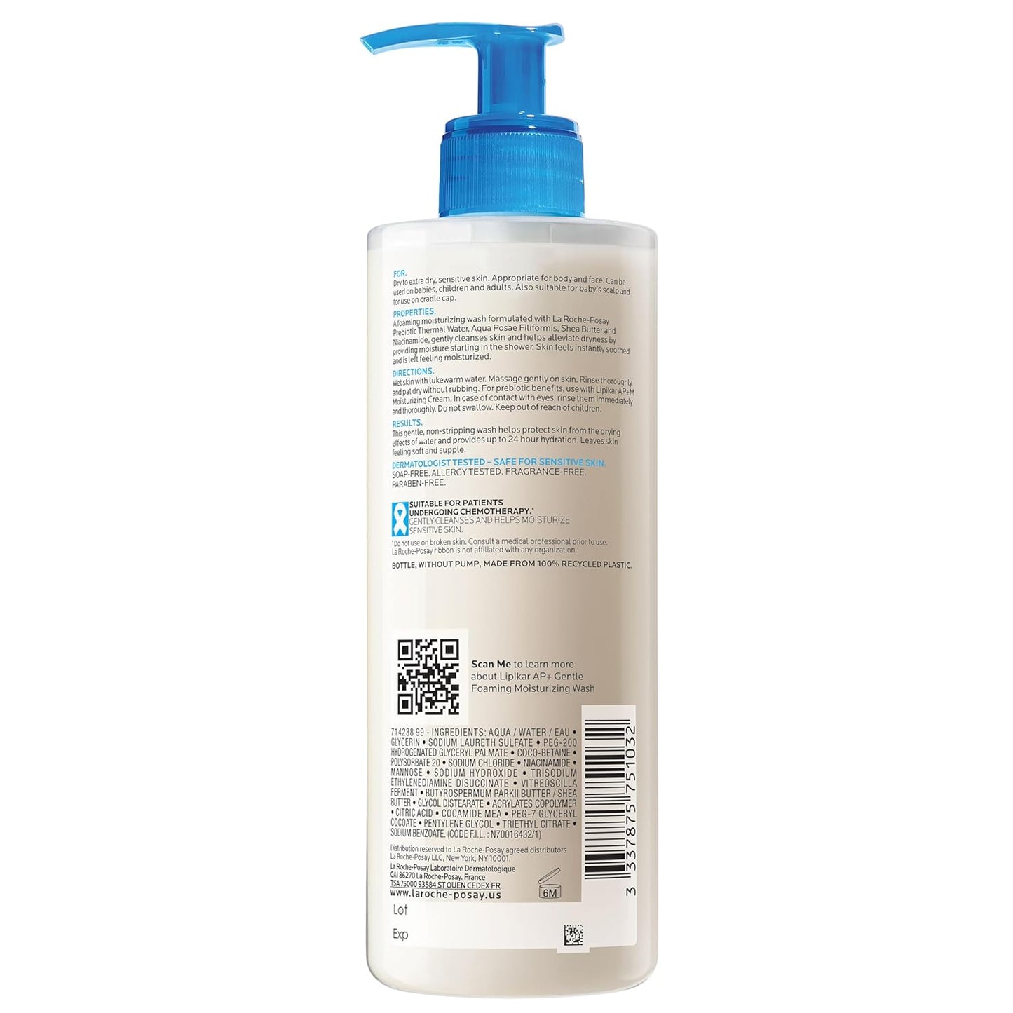 La Roche-Posay Lipikar AP+ Luxe Body Cleanser with Shea Butter & Niacinamide – Dermatologist-Crafted
