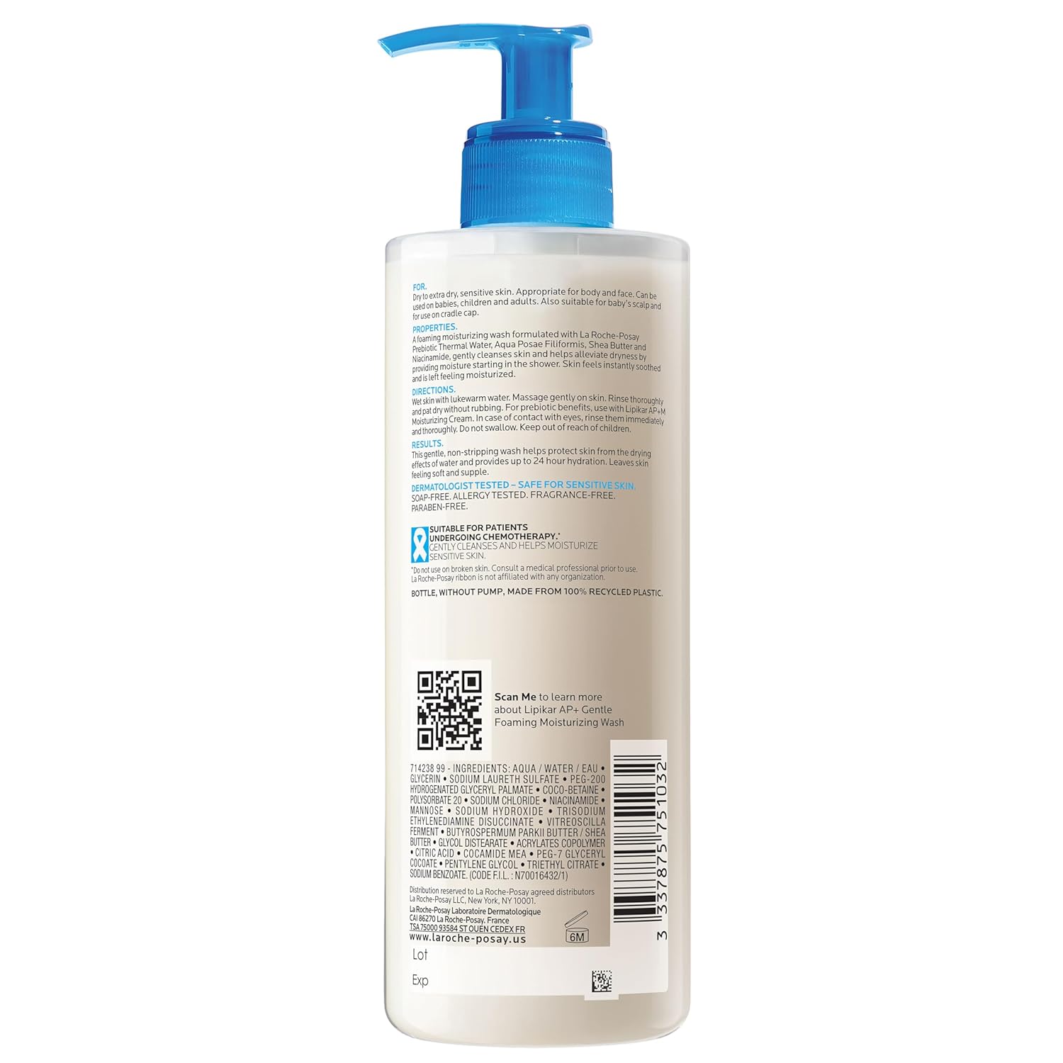 La Roche-Posay Lipikar AP+ Luxe Body Cleanser with Shea Butter & Niacinamide – Dermatologist-Crafted