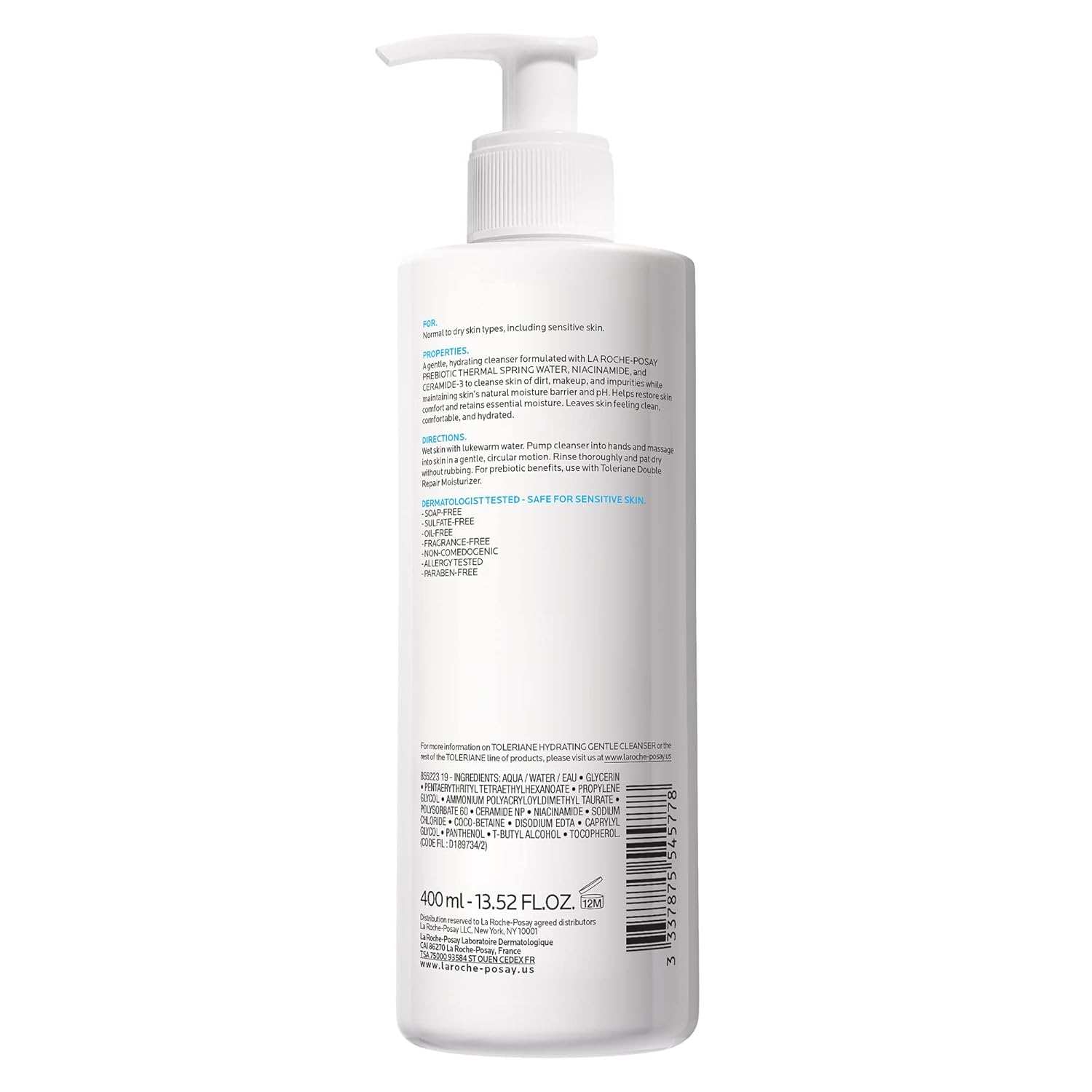 La Roche-Posay Toleriane Hydrating Face Wash – Calming Cleanser for Your Mindful Skincare Routine