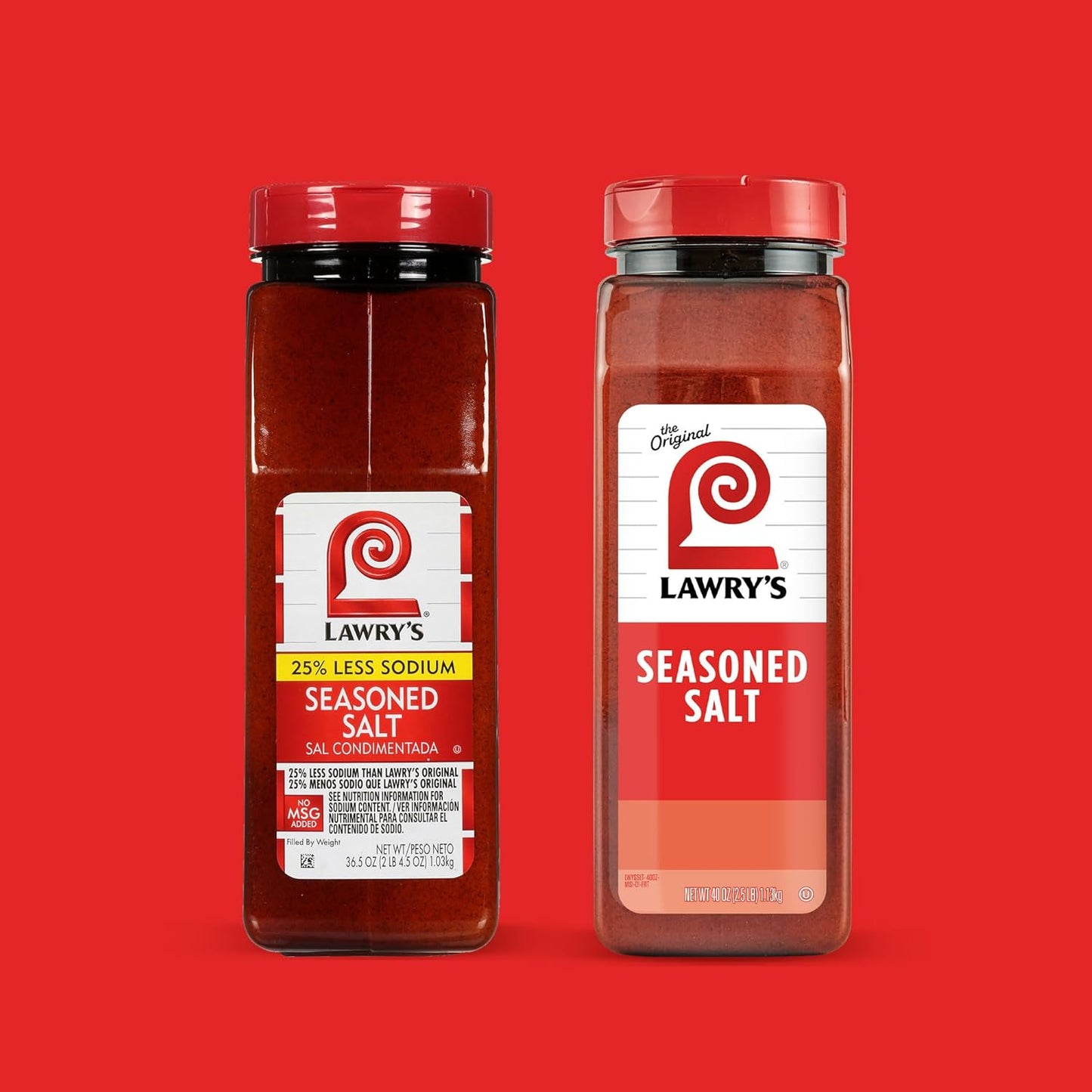Lawry's 25% Less Sodium Seasoned Salt – Portable Seasoning for Camping Trips, Campfire Grills and Picnics