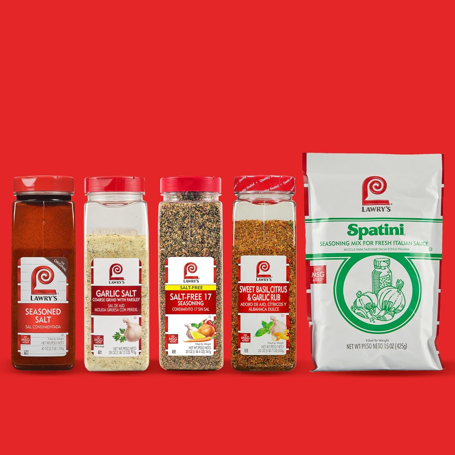 Lawry's 25% Less Sodium Seasoned Salt – Portable Seasoning for Camping Trips, Campfire Grills and Picnics
