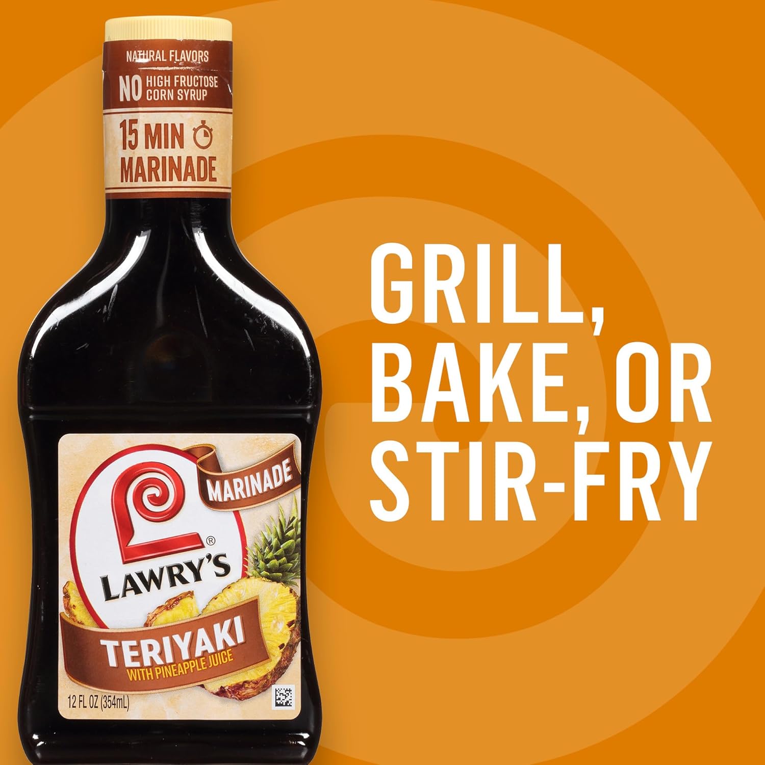 Lawry's Teriyaki With Pineapple Juice Marinade – Thoughtful Pantry Upgrade Gift for the Foodie in Your Life, 12 fl oz