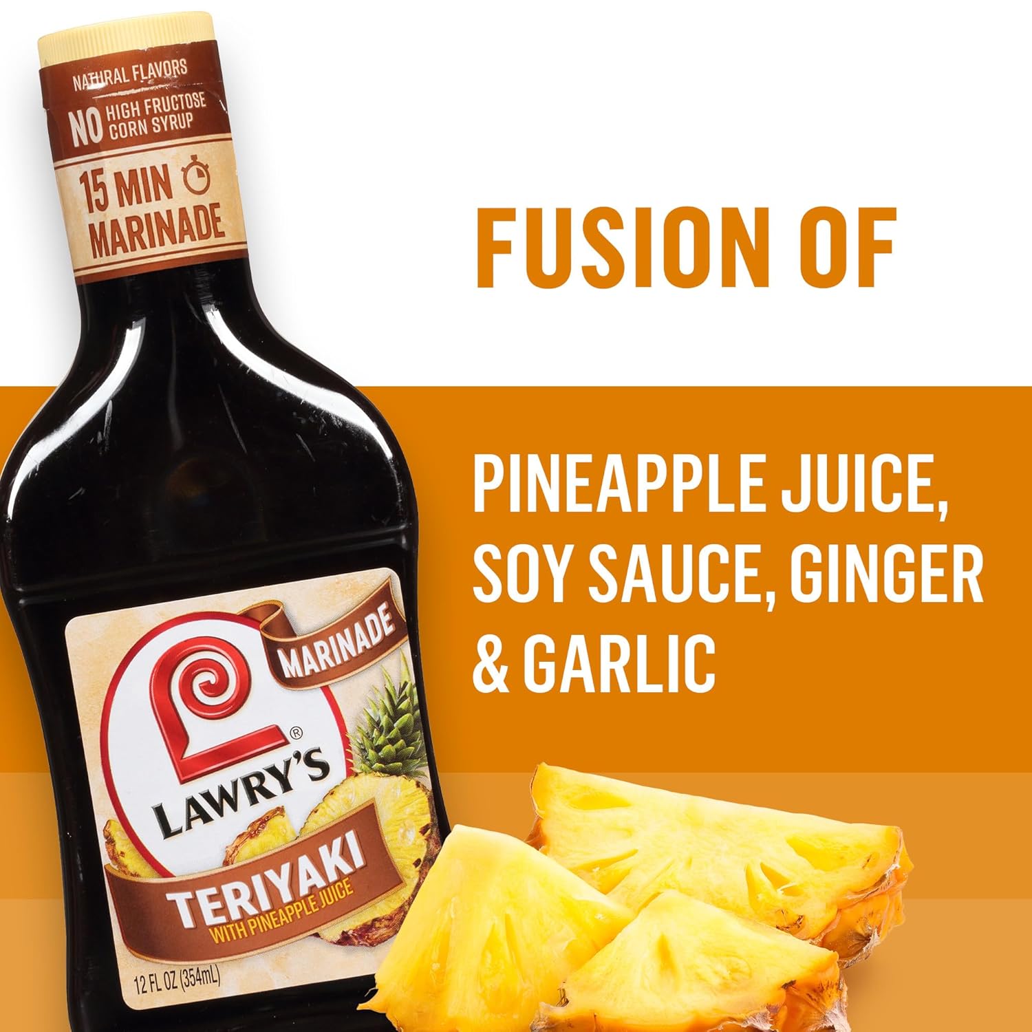 Lawry's Teriyaki With Pineapple Juice Marinade – Thoughtful Pantry Upgrade Gift for the Foodie in Your Life, 12 fl oz