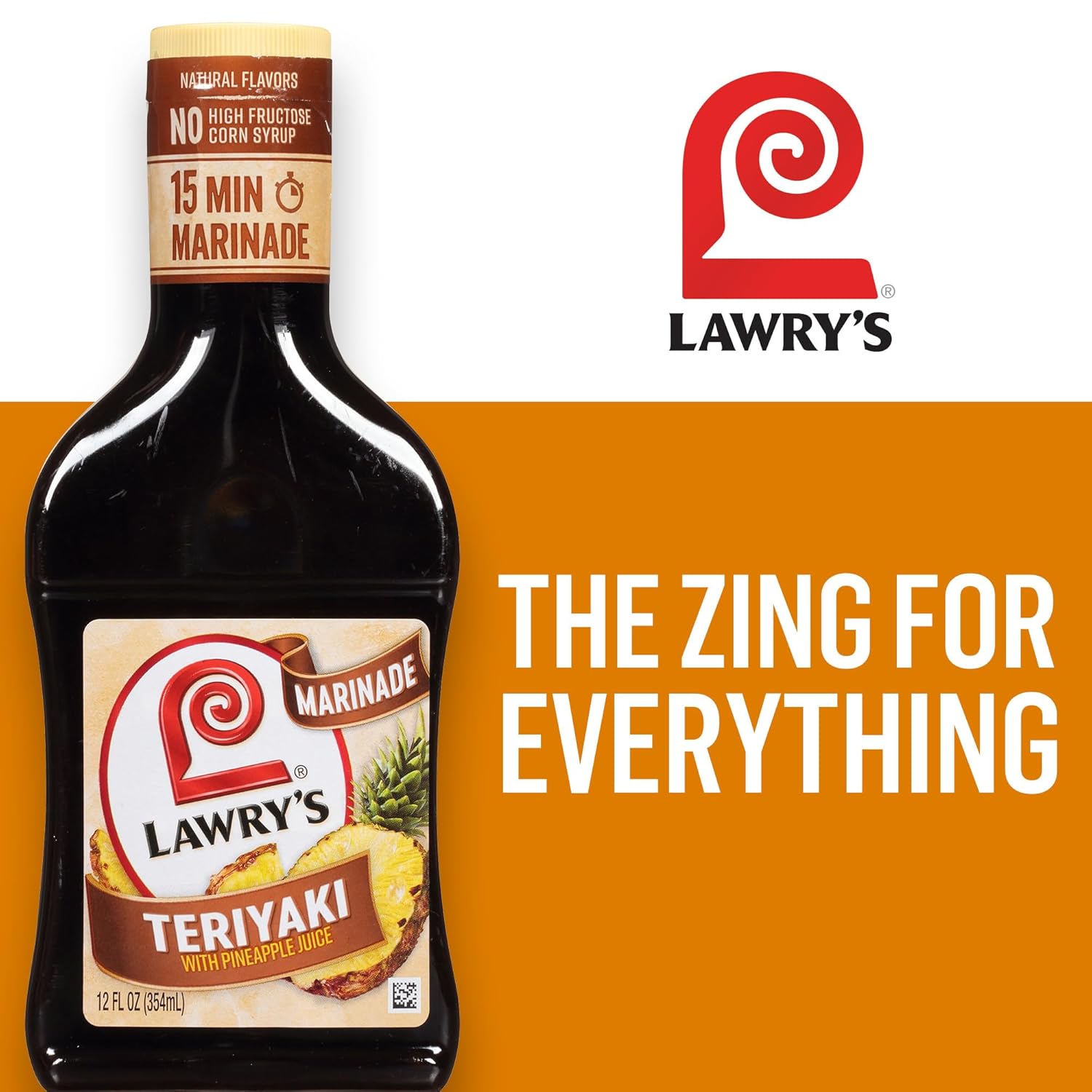 Lawry's Teriyaki With Pineapple Juice Marinade – Thoughtful Pantry Upgrade Gift for the Foodie in Your Life, 12 fl oz