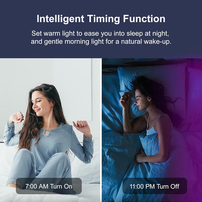 LEBOSP RGB LED Lights – Effortless Neutral Mood Lighting, Tool-Free Peel & Stick Strip