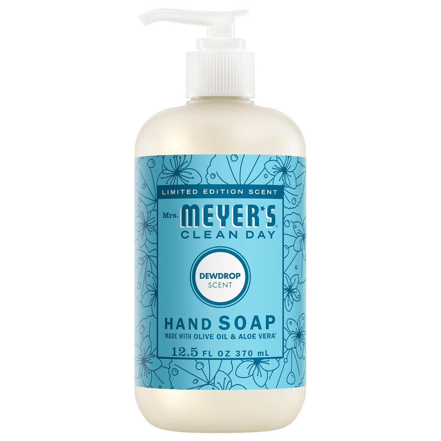 liquid hand soap in 12.5 fl oz recyclable bottle