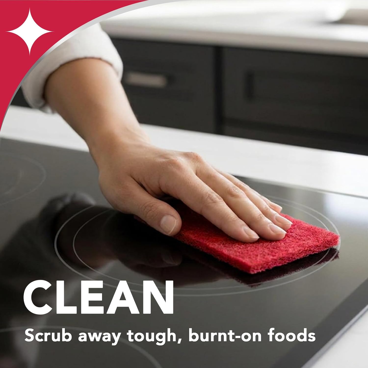 low-odor, streak-free formula safe for glass, ceramic, and induction smooth tops