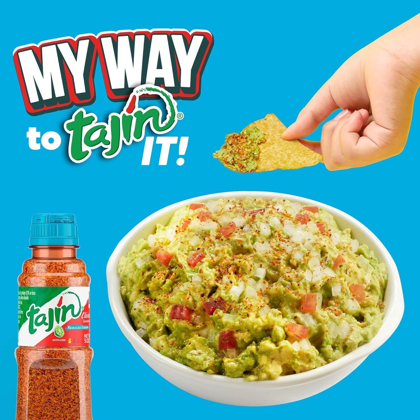 Low-Sodium Tajín Clásico 5 oz Bottle for Mindful Snacking on Mango, Watermelon, and Grilled Vegetables