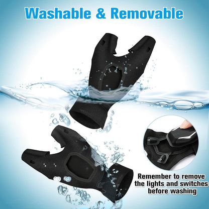 LumeFlex Fingerless LED Gloves – Fine Motor Work Light for Crocheters and Knitters in Low Light