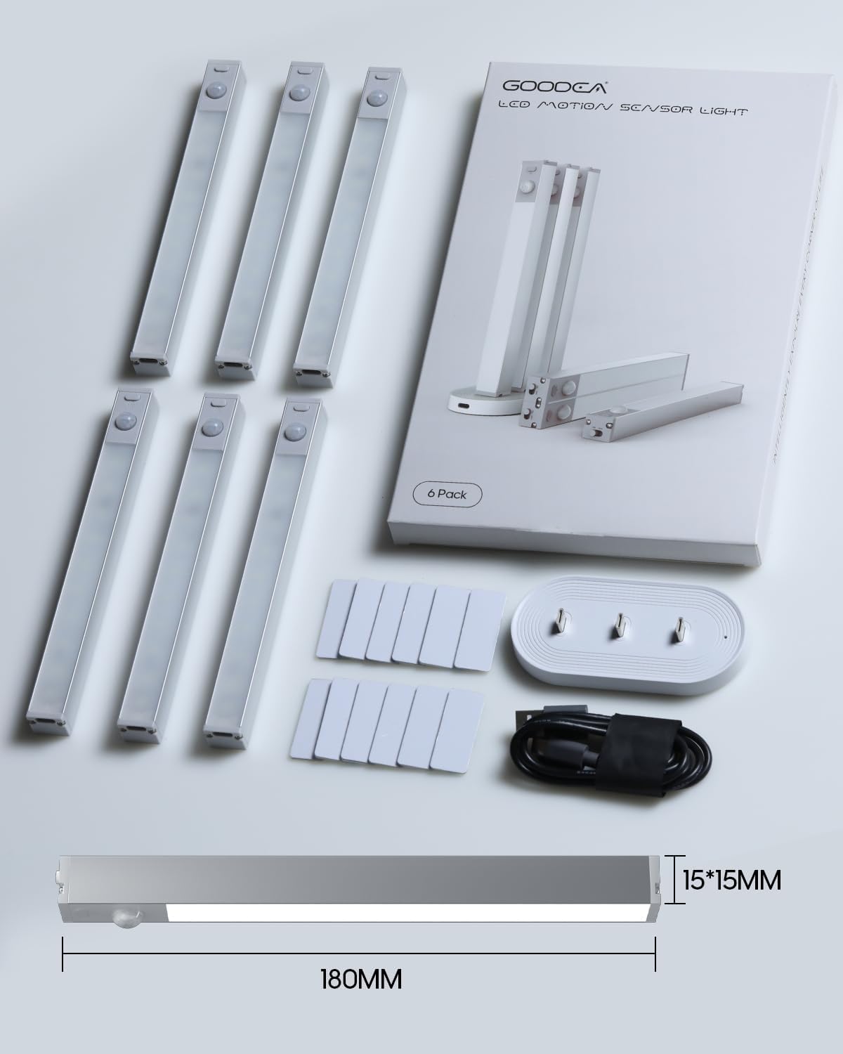 LumenGlow Rechargeable Under Cabinet Light – Consistent Workstation Lighting for Remote Professionals