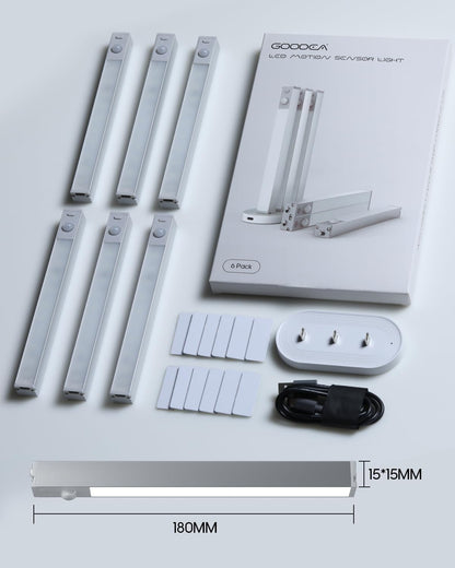 LumenGlow Rechargeable Under Cabinet Light – Consistent Workstation Lighting for Remote Professionals
