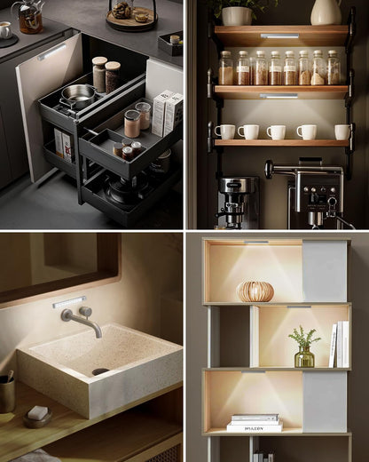 LumenGlow Rechargeable Under Cabinet Light – Consistent Workstation Lighting for Remote Professionals