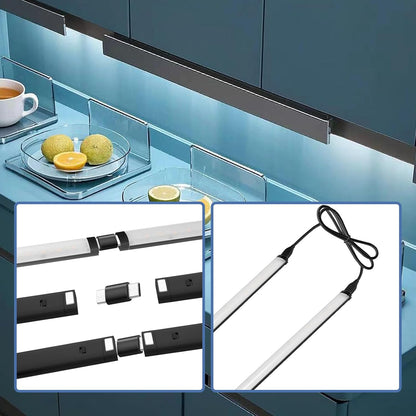 LumiBar Dimmable Under Cabinet Strip – Stylish Kitchen Decor Upgrade with Motion Sensor and Remote