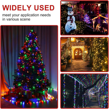 Lumicharm Minimalist Fairy Lights – Neutral Tone Bedroom Styling, 2 Pack Green Wire Battery Lights That Blend Into Decor