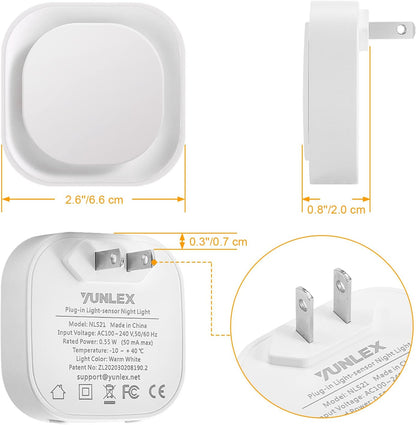 LumiDream Accent Night Light for Hallway and Entryway, Diffused LED Glow in Warm White and Amber
