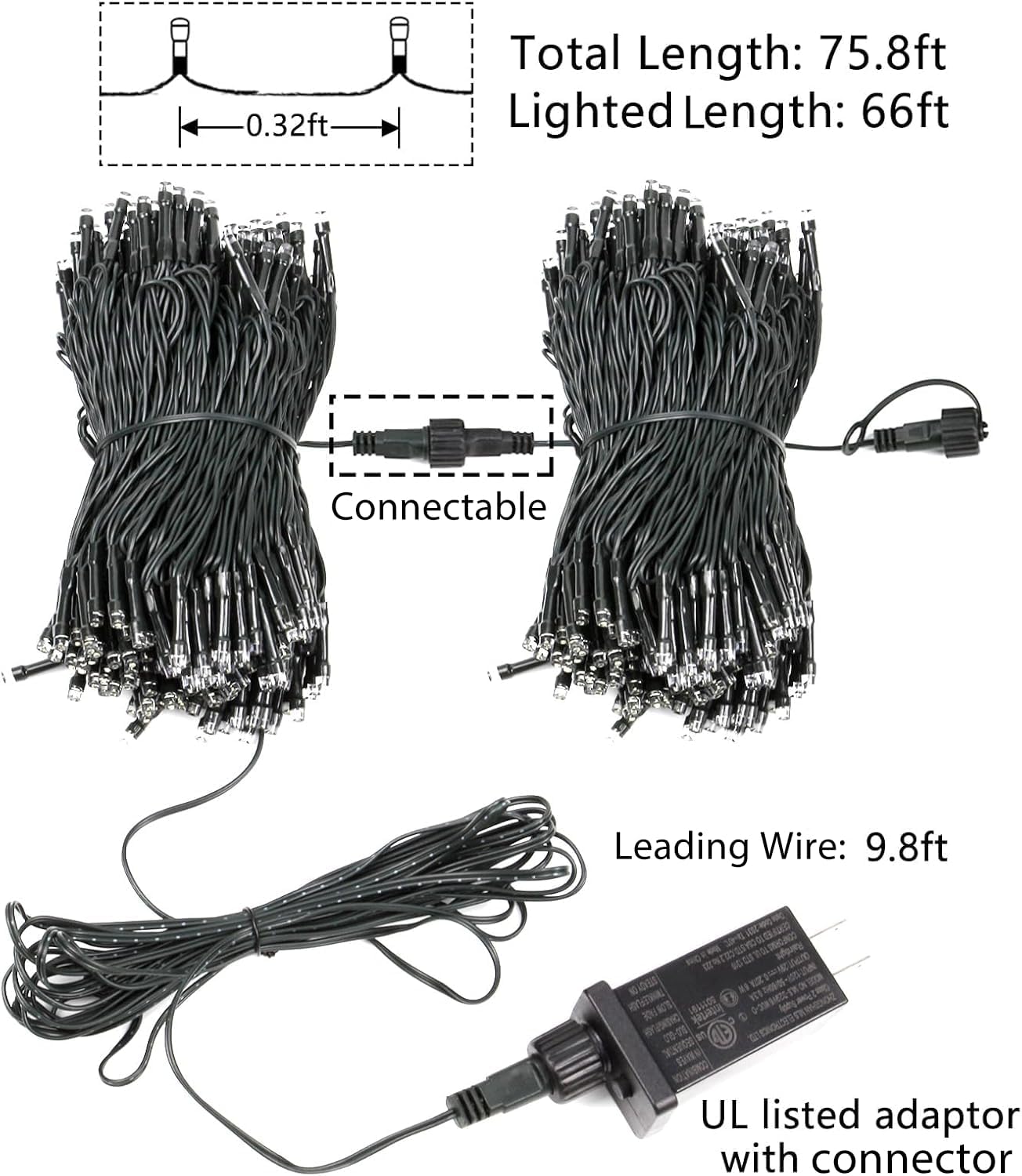 Lumify 200 LED Fairy Lights – Kids Bedroom Night Light with 6-Hour Shutoff and No Flame or Wax