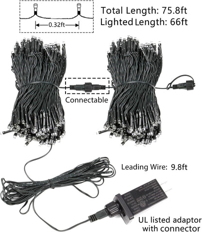 Lumify 200 LED Fairy Lights – Kids Bedroom Night Light with 6-Hour Shutoff and No Flame or Wax