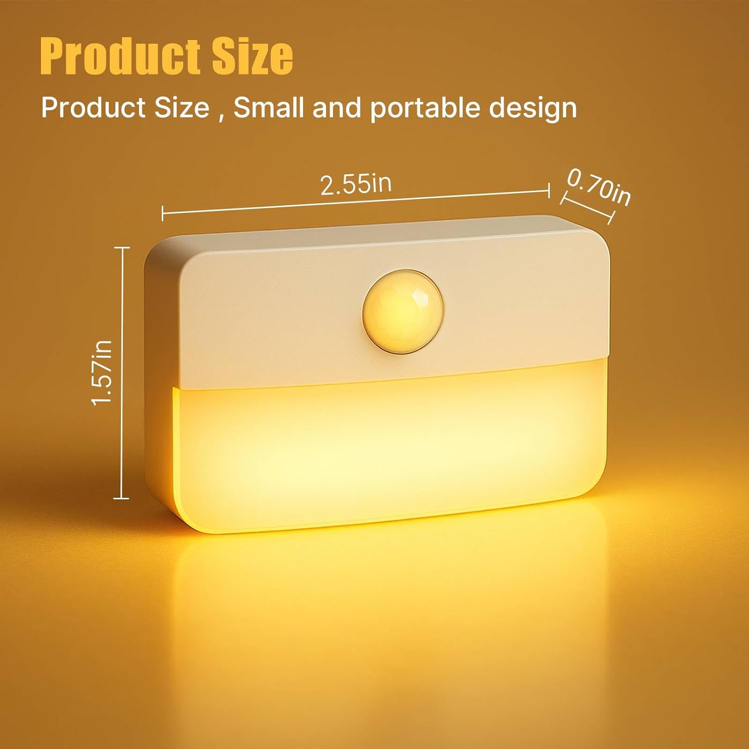 LumiGuard Step Light – Practical Birthday Gift for Mom and Grandma, Battery Nightlight for Dark Hallways