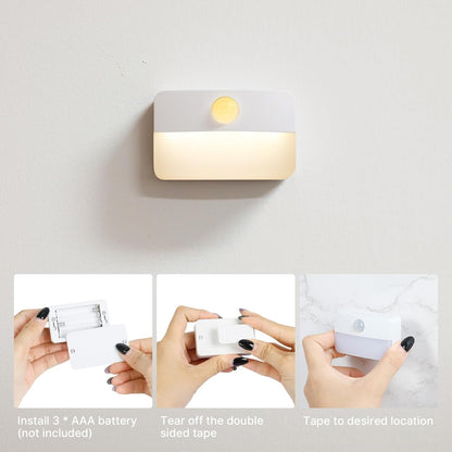 LumiGuard Step Light – Practical Birthday Gift for Mom and Grandma, Battery Nightlight for Dark Hallways