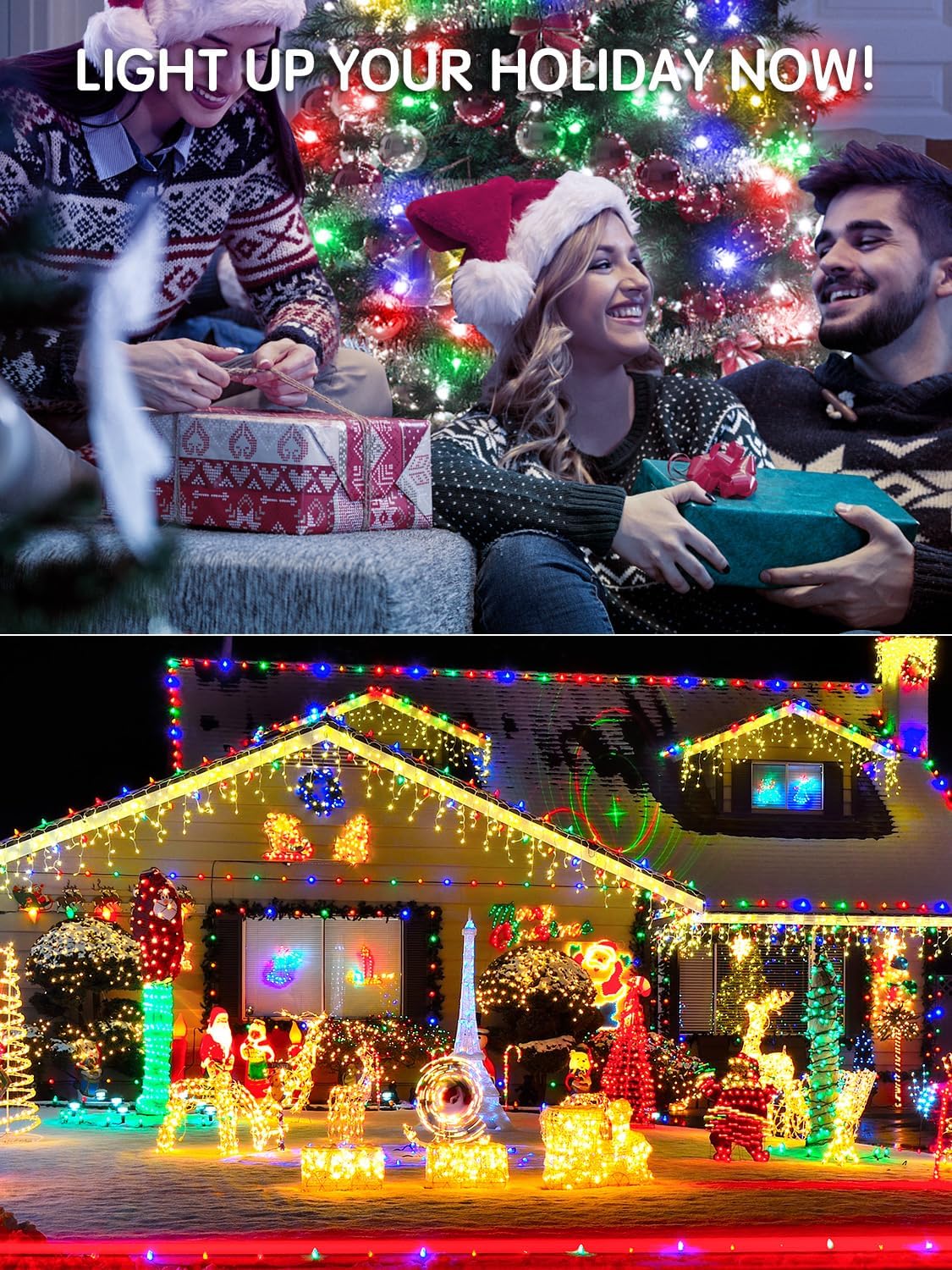 LuminaGlow Pro Birthday Gift for Mom – 300 LED Color Changing Fairy Lights with Timer & Memory