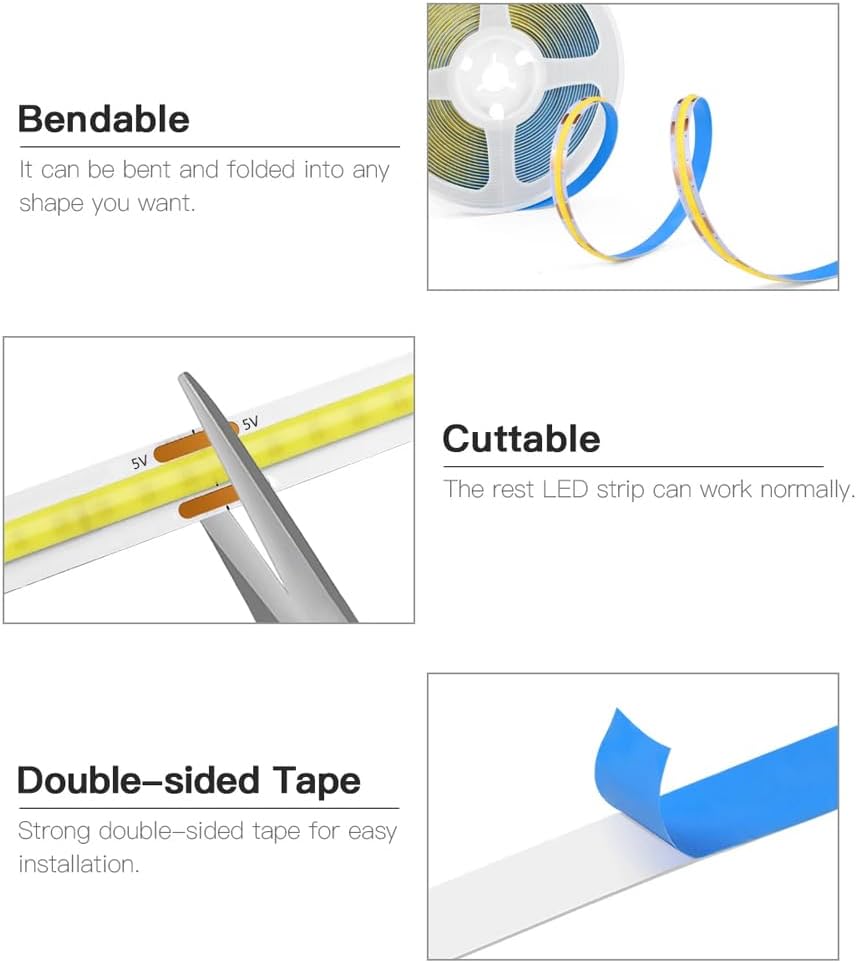 Luminara USB LED Light Strip – Cozy Birthday Gift for Mom Who Loves Home Refreshes