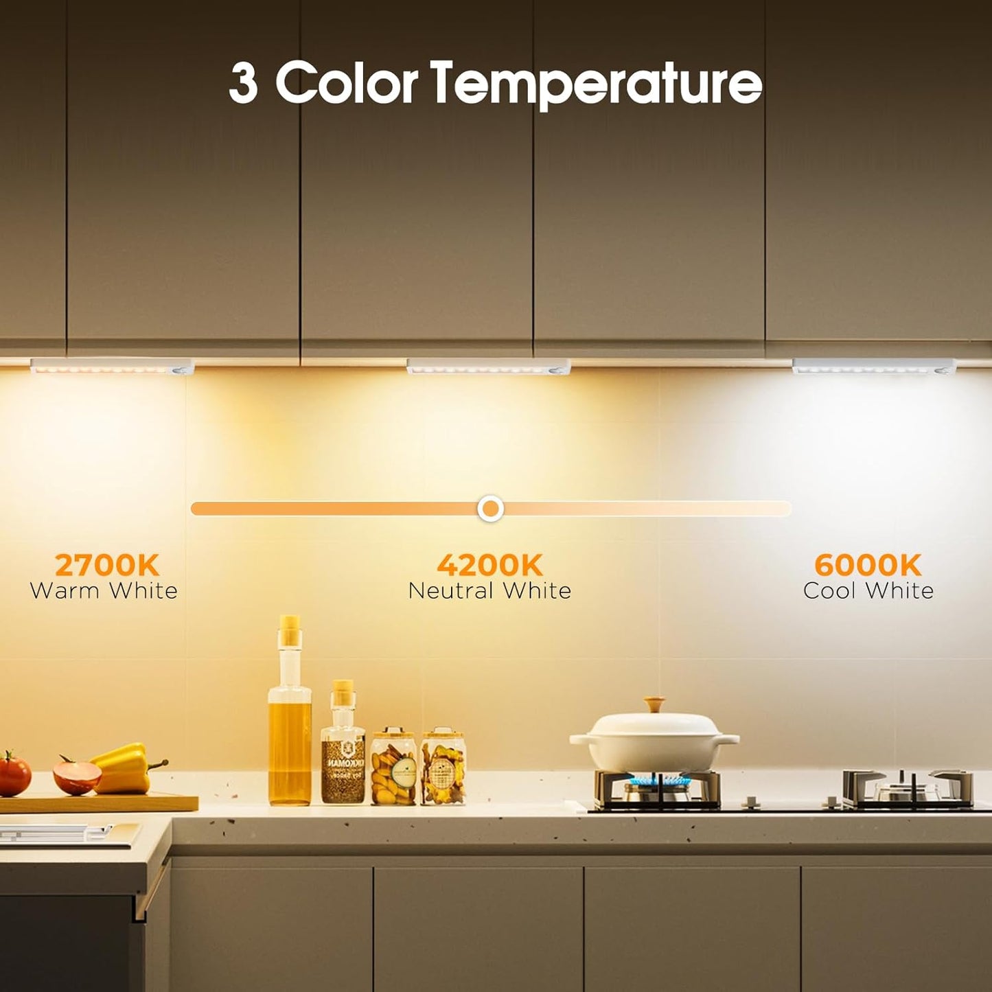 LuminBeam Wireless Cabinet Light – Practical Birthday Gift for Mom and Grandma, No Wiring Required, USB-C