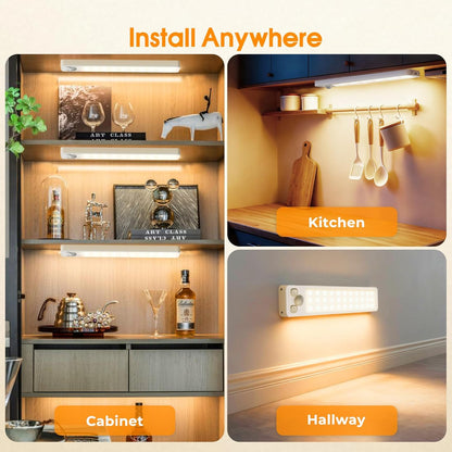 LuminBeam Wireless Cabinet Light – Practical Birthday Gift for Mom and Grandma, No Wiring Required, USB-C