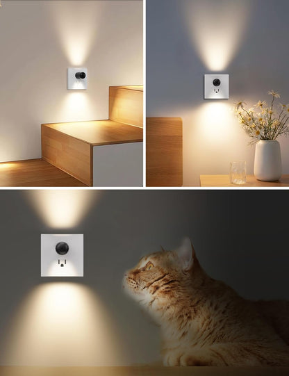 LumiNest Housewarming Gift Set – 6 Pack Plug in Night Light for Apartment, Warm 3000K Glow for Bedroom, Bathroom and Hallway