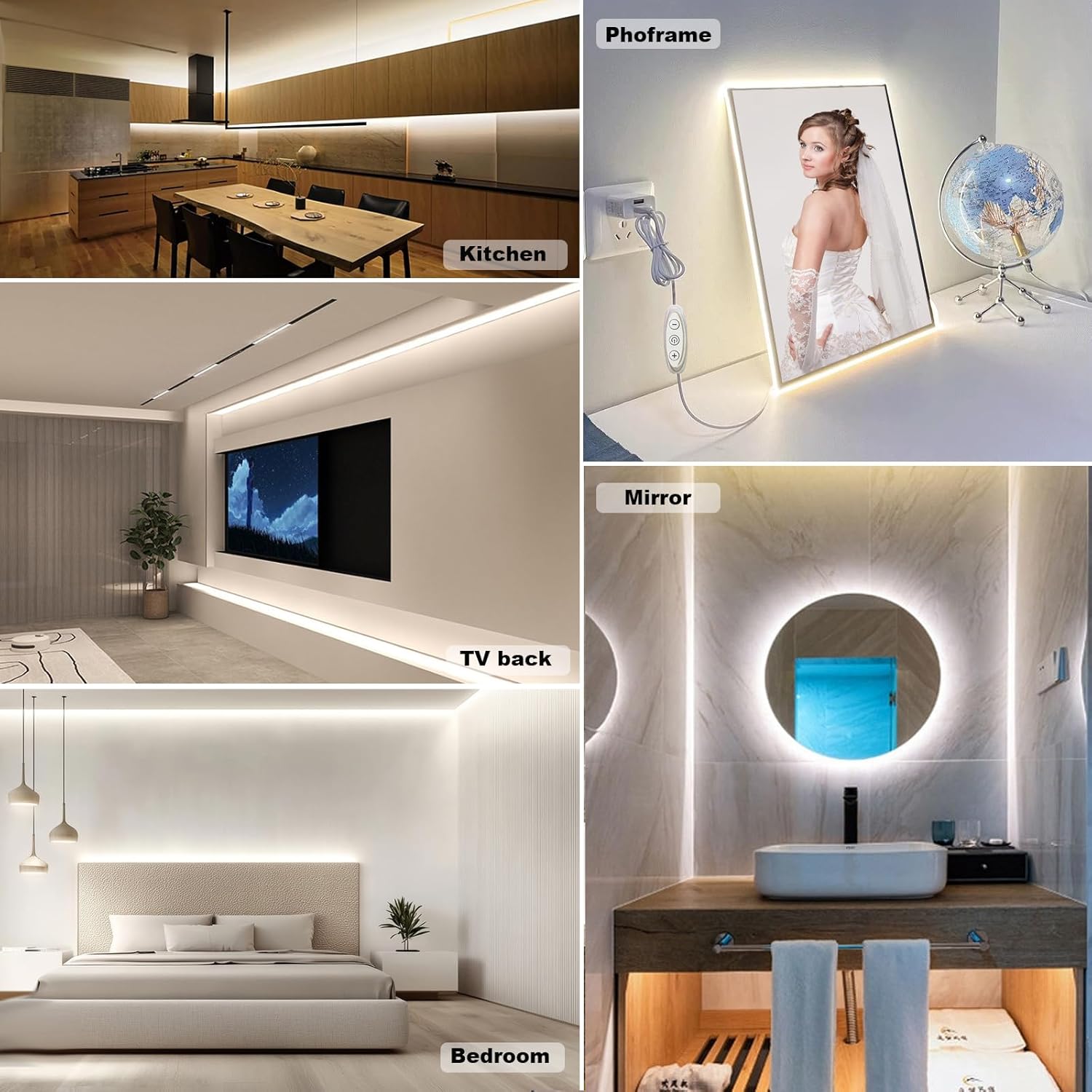 LuminGlow 5V COB LED Strip – Cuttable Mood Lighting for TV Wall, Display Cabinet, and Wardrobe