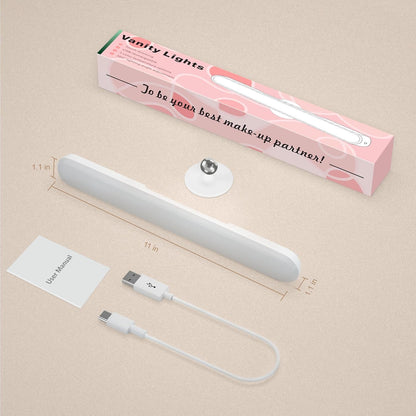LuminGlow Battery Powered Mirror Light – Flameless Alternative to Candles for Bathroom Counters
